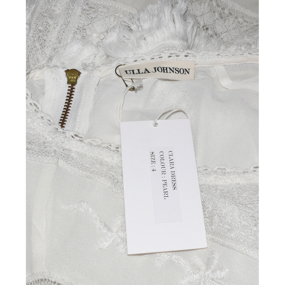 Silk maxi dress Ulla Johnson White size 